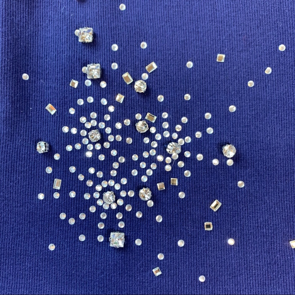 S INC New Navy Rhinestone Tank Top - Picture 4 of 10
